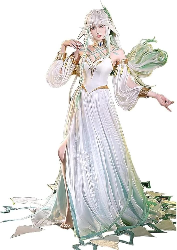 三分妄想　原神　マハールッカデヴァー タ ウィッグ/タトゥーシール付き 即納】【新品】三分妄想 原神 マハールッカデヴァータ ウィッグ